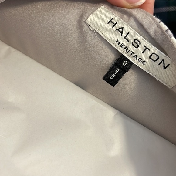 Halston Heritage Cap Sleeve Structured Dress Size 0 - Picture 5 of 6